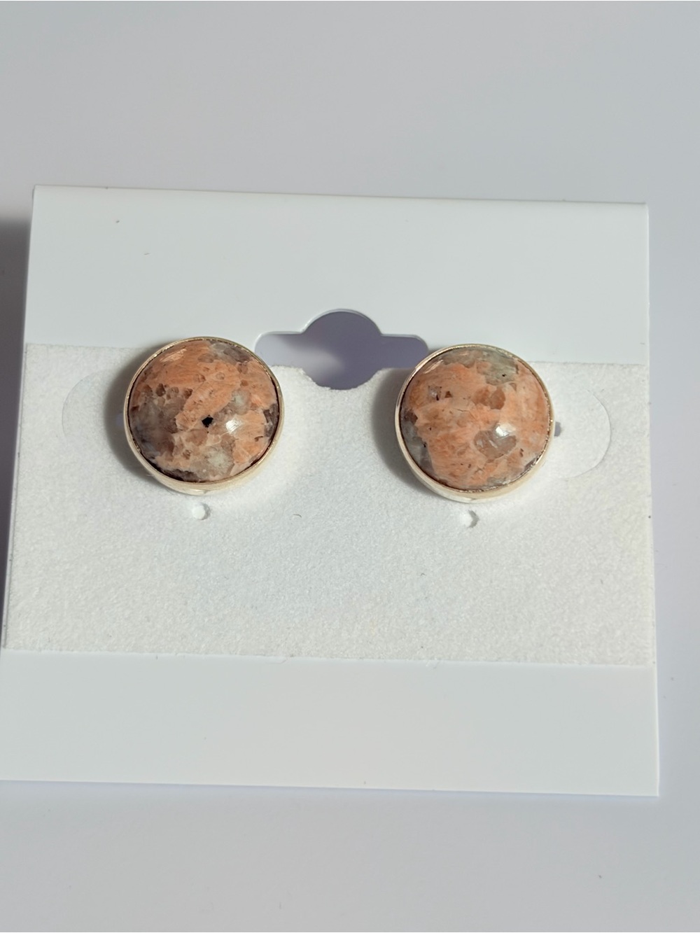 Jay King Burmese Lantana Stone Sterling Silver Earrings NWT